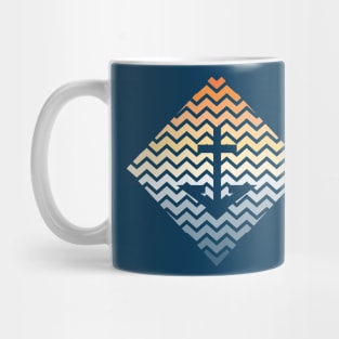 Sunset colors at sea anchor Mug